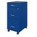 Alt View 12. Space Solutions - 18" Deep 3 Drawer Mobile Metal File Cabinet with Pencil Drawer - Classic Blue.