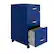 Alt View 13. Space Solutions - 18" Deep 3 Drawer Mobile Metal File Cabinet with Pencil Drawer - Classic Blue.