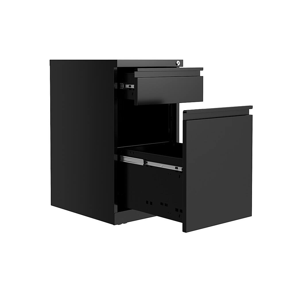 Alt View 13. Hirsh - 20-inch Deep Mobile Pedestal File 2-Drawer Box-Backpack with Full Width Pull - Black.