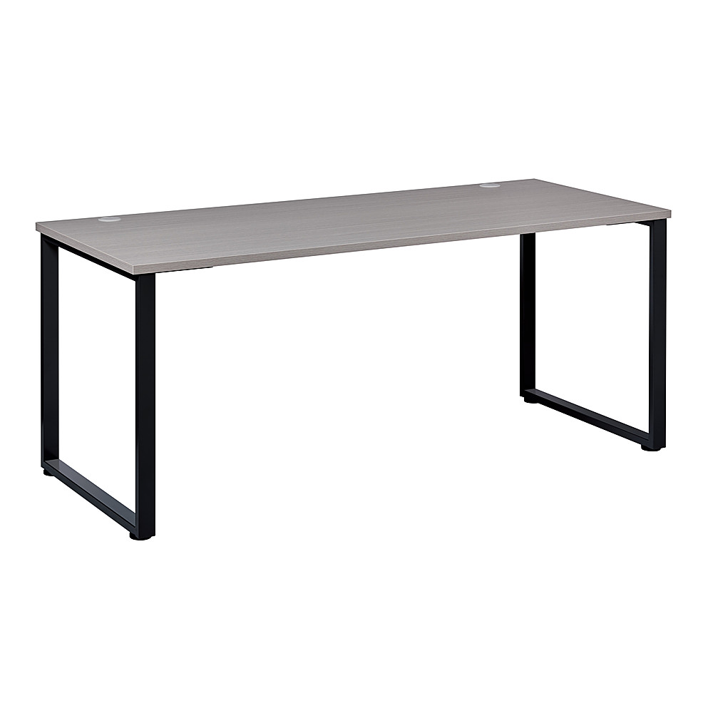Angle View: Hirsh 30"x60" Open Desk for Commercial Office or Home Office - Black / Gray Elm