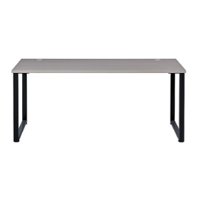 Hirsh - 30"x60" Open Desk for Commercial Office or Home Office - Black / Gray Elm - Front_Zoom