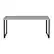 Front. Hirsh - 60"x24" Open Desk for Commercial Office or Home Office - Black / Gray Elm.