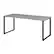 Left. Hirsh - 60"x24" Open Desk for Commercial Office or Home Office - Black / Gray Elm.