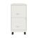Front. Space Solutions - 18" 2 Drawer Mobile Smart Vertical File Cabinet - Pearl White.