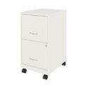 Alt View Zoom 12. Space Solutions - 18" 2 Drawer Mobile Smart Vertical File Cabinet - Pearl White.