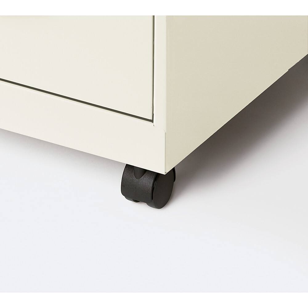 Alt View 16. Space Solutions - 18" 2 Drawer Mobile Smart Vertical File Cabinet - Pearl White.
