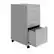 Alt View 13. Space Solutions - 18" Deep 3 Drawer Mobile Metal File Cabinet with Pencil Drawer - Arctic Silver.
