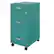 Alt View 12. Space Solutions - 18" Deep 3 Drawer Mobile Metal File Cabinet with Pencil Drawer - Teal.