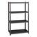 Angle. Iron Horse - 3200 Riveted Steel Shelving 4-Shelf Unit, 18D x 36W x 60H - Gunmetal Gray - Black.
