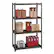 Alt View 13. Iron Horse - 3200 Riveted Steel Shelving 4-Shelf Unit, 18D x 36W x 60H - Gunmetal Gray - Black.