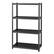Left. Iron Horse - 3200 Riveted Steel Shelving 4-Shelf Unit, 18D x 36W x 60H - Gunmetal Gray - Black.