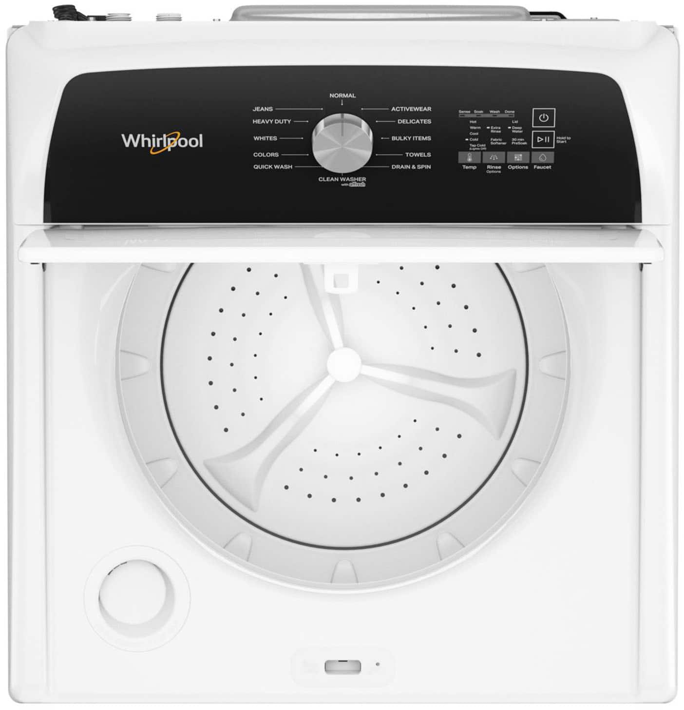 Angle. Whirlpool - 4.6 Cu. Ft. Top Load Washer with Built-In Water Faucet - White.