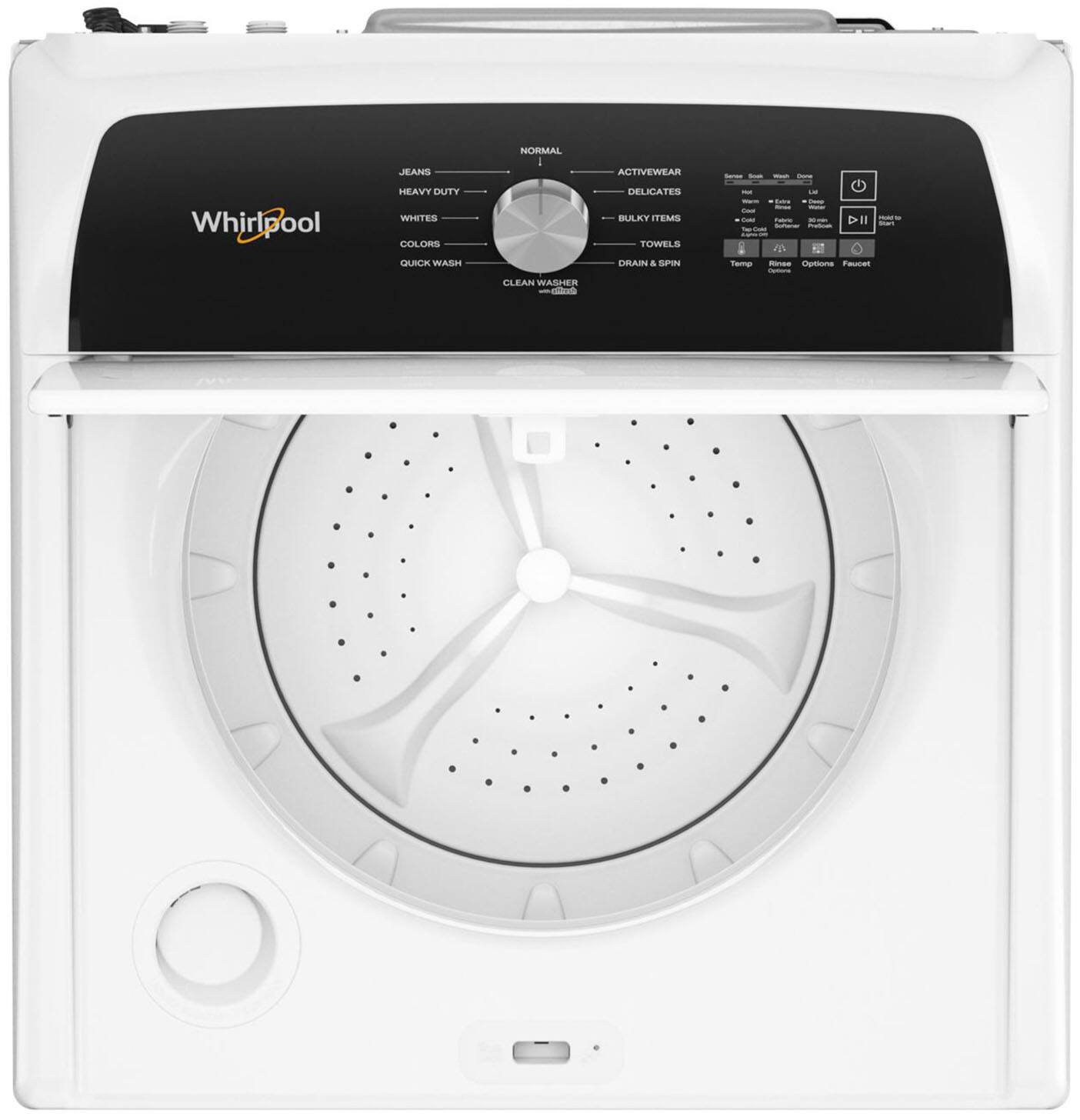 Angle. Whirlpool - 4.6 Cu. Ft. Top Load Washer with Built-In Water Faucet - White.