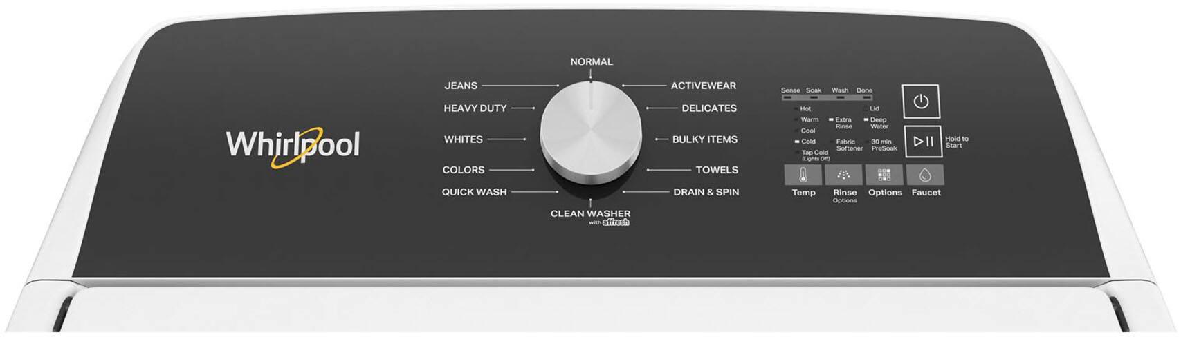 Alt View 2. Whirlpool - 4.6 Cu. Ft. Top Load Washer with Built-In Water Faucet - White.