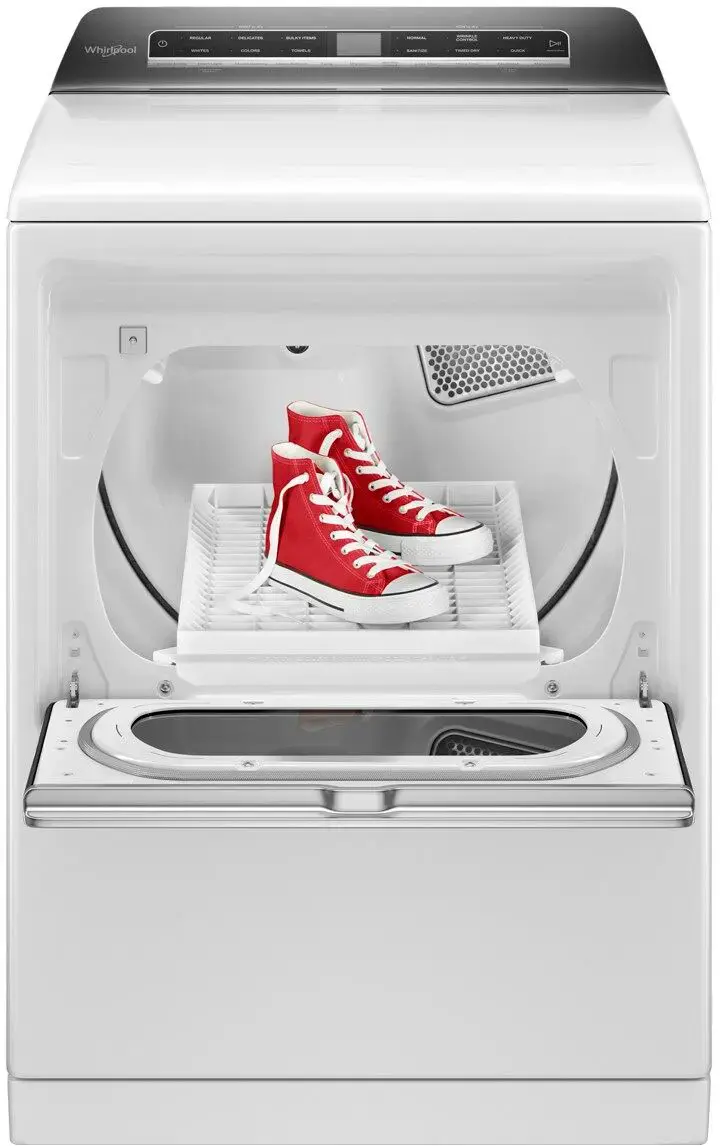 Alt View 14. Whirlpool - 7.4 Cu. Ft. Gas Dryer with Steam and Advanced Moisture Sensing - White.