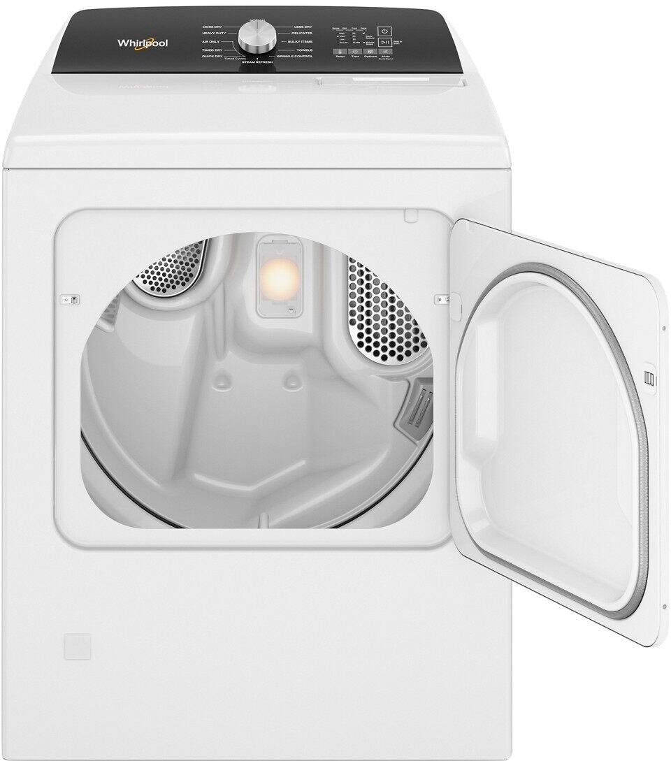 Alt View 1. Whirlpool - 7.0 Cu. Ft. Gas Dryer with Steam and Moisture Sensing - White.