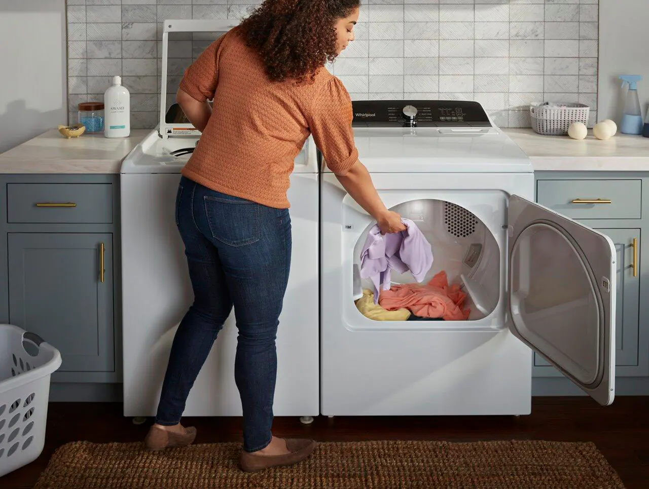 Alt View 21. Whirlpool - 7.0 Cu. Ft. Gas Dryer with Steam and Moisture Sensing - White.