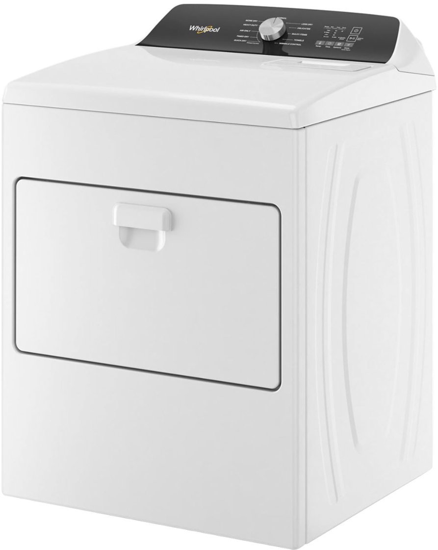 Zoom out on Alt View Zoom 13. Whirlpool - 7 Cu. Ft. Electric Dryer with Moisture Sensing - White.