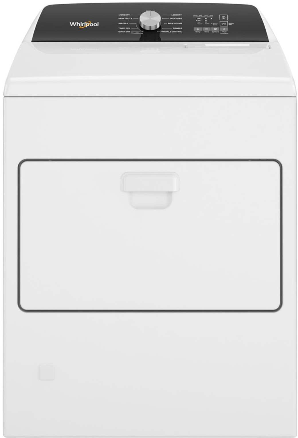 Front. Whirlpool - 7.0 Cu. Ft. Gas Dryer with Moisture Sensing - White.