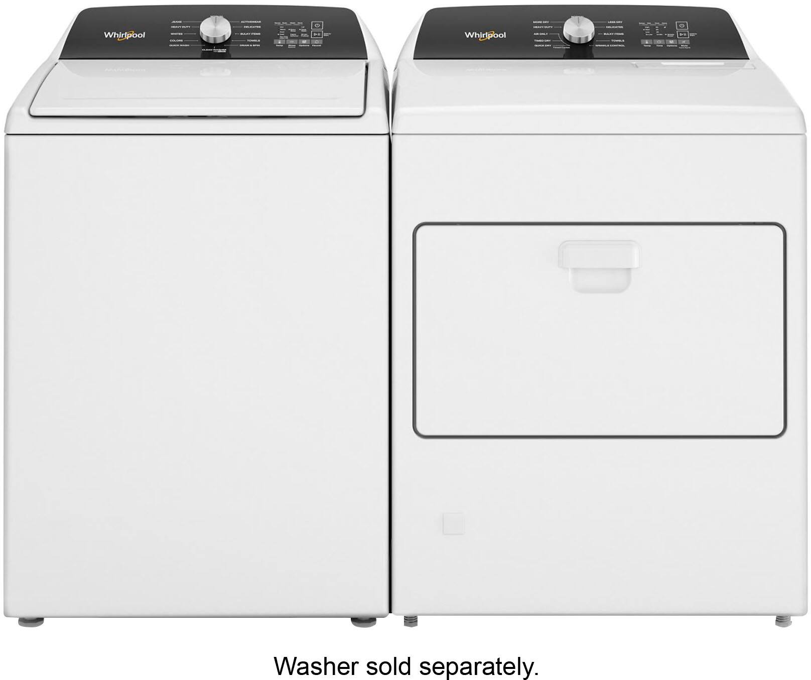 Alt View 19. Whirlpool - 7.0 Cu. Ft. Gas Dryer with Moisture Sensing - White.