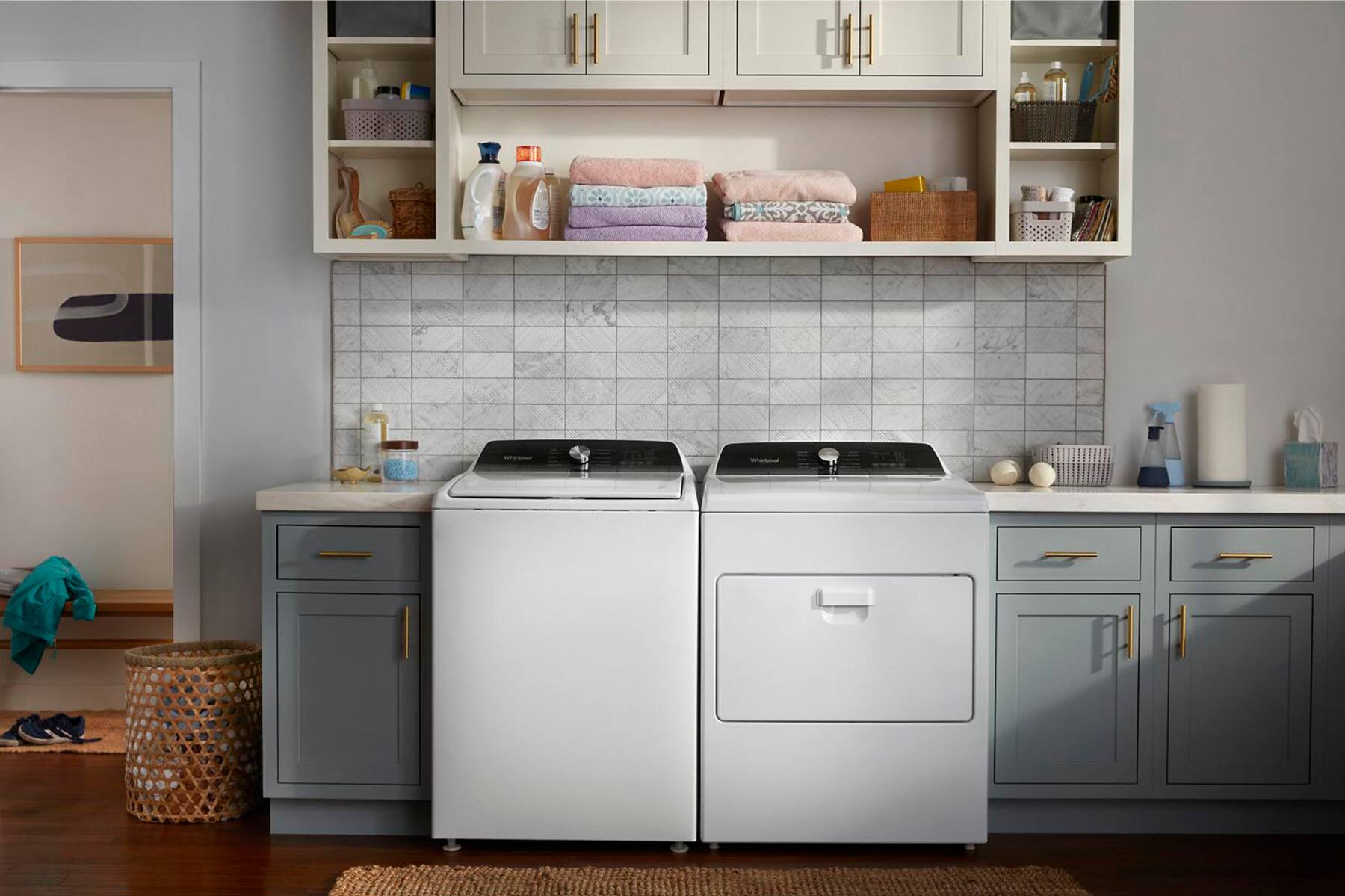 Alt View 20. Whirlpool - 7.0 Cu. Ft. Gas Dryer with Moisture Sensing - White.