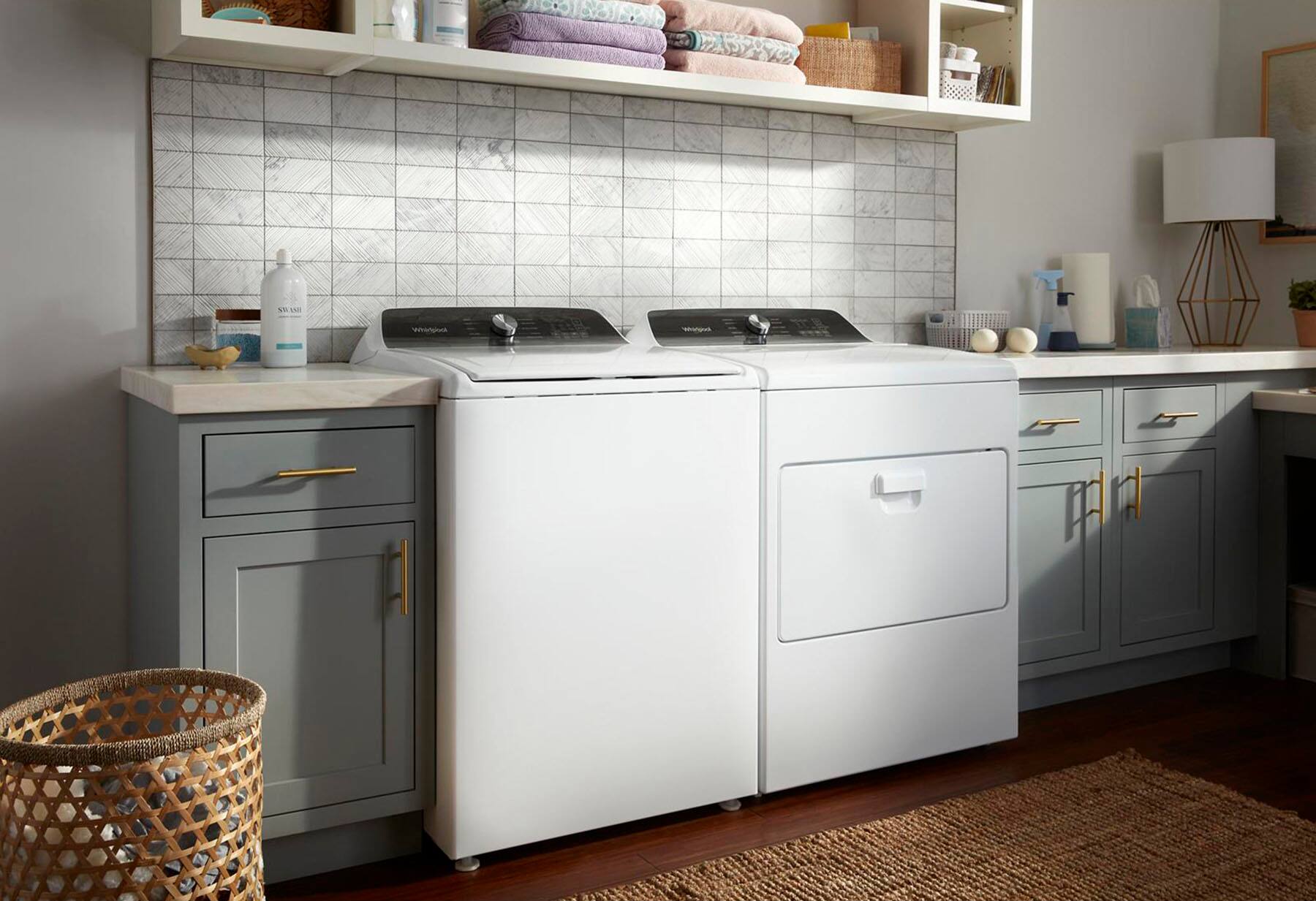 Alt View 21. Whirlpool - 7.0 Cu. Ft. Gas Dryer with Moisture Sensing - White.