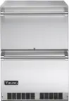 Front. Viking - 5 Cu.Ft.  Undercounter Drawer  Refrigerator - Silver.