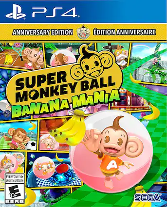 Front. SEGA - Super Monkey Ball Banana Mania. - E10+ (Everyone 10+)