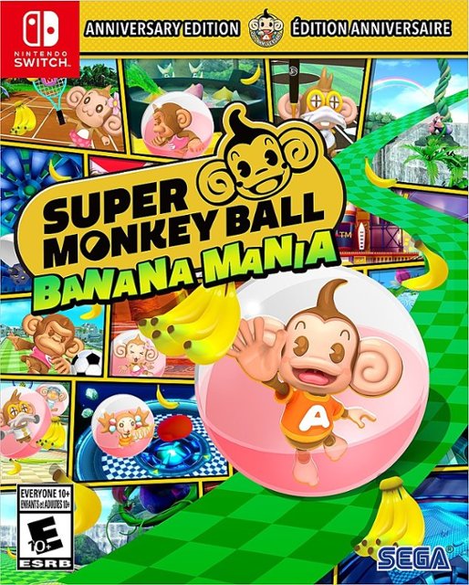 Front Zoom. Super Monkey Ball Banana Mania Anniversary Edition - Nintendo Switch.