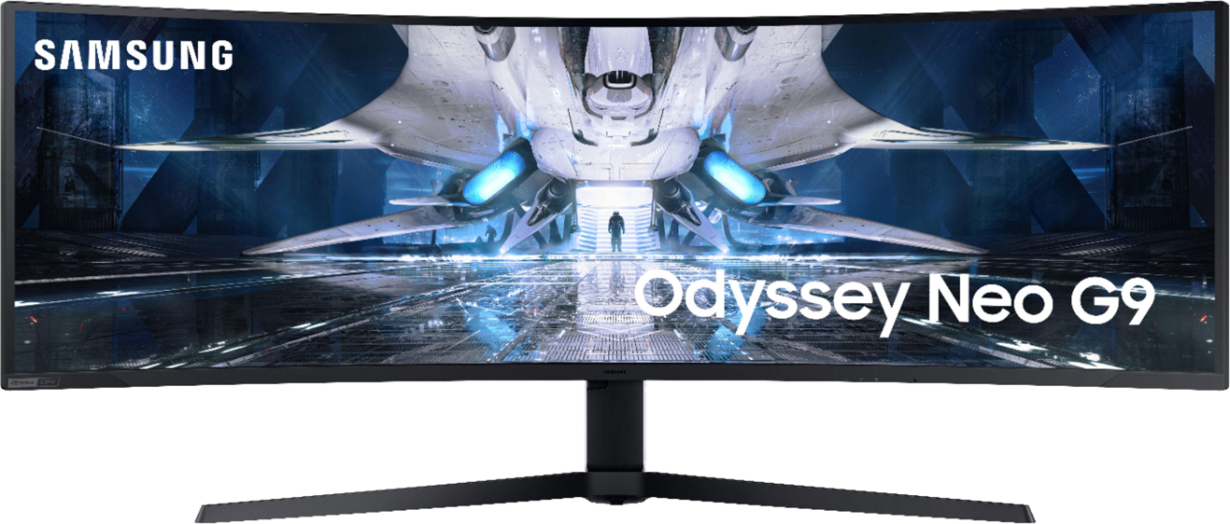 Samsung – AG900 Series Odyssey Neo G9 49″ LED Curved QHD G-SYNC Gaming Monitor – Black
