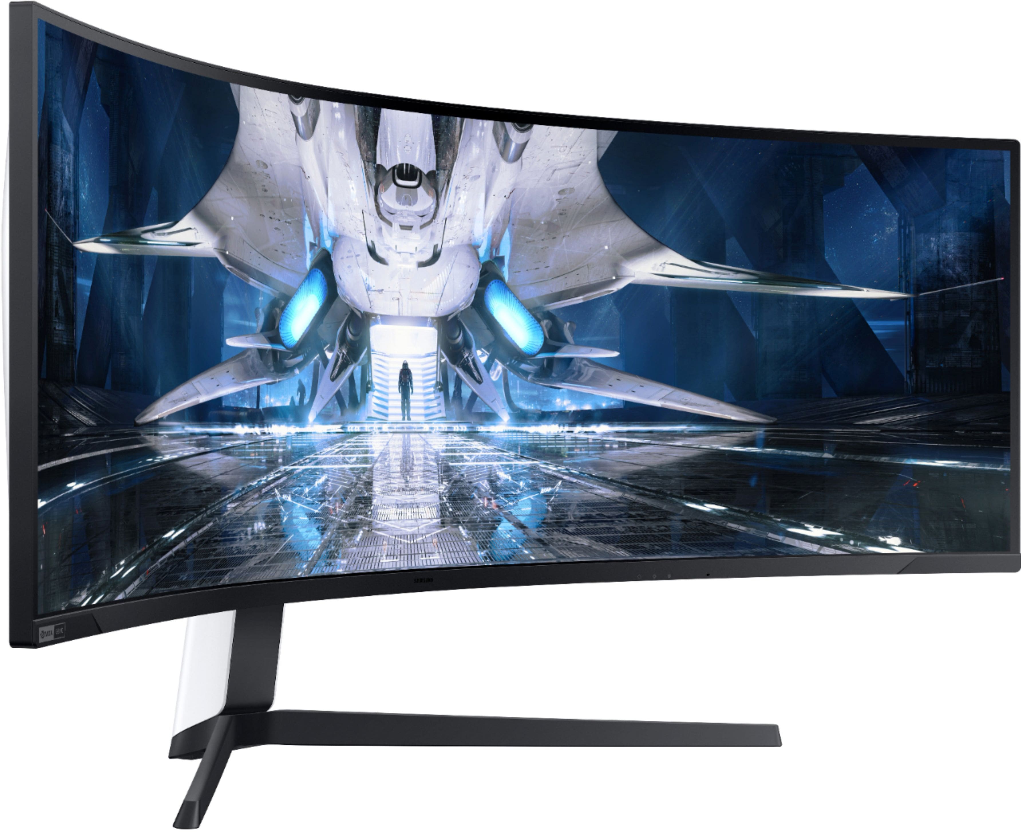 Alt View 12. Samsung - Odyssey 49” 1000R Curved Dual QHD FreeSync & G-Sync Gaming Monitor - Black.