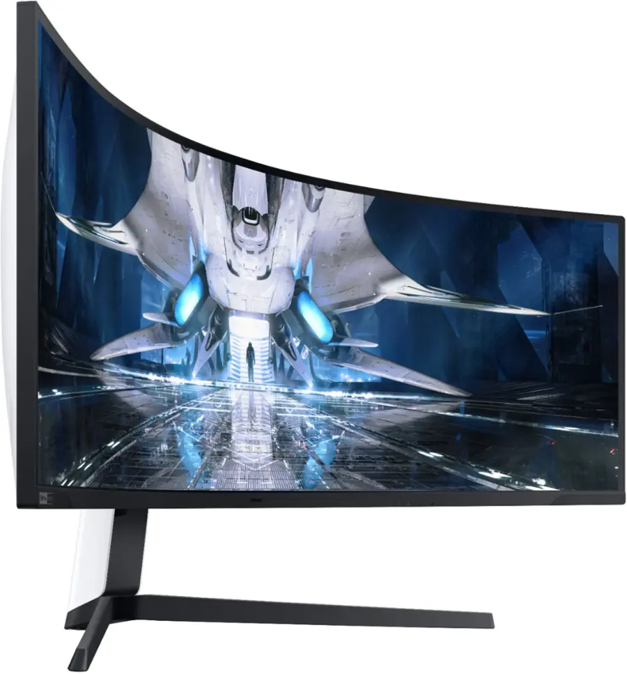Alt View 16. Samsung - Odyssey 49” 1000R Curved Dual QHD FreeSync & G-Sync Gaming Monitor - Black.