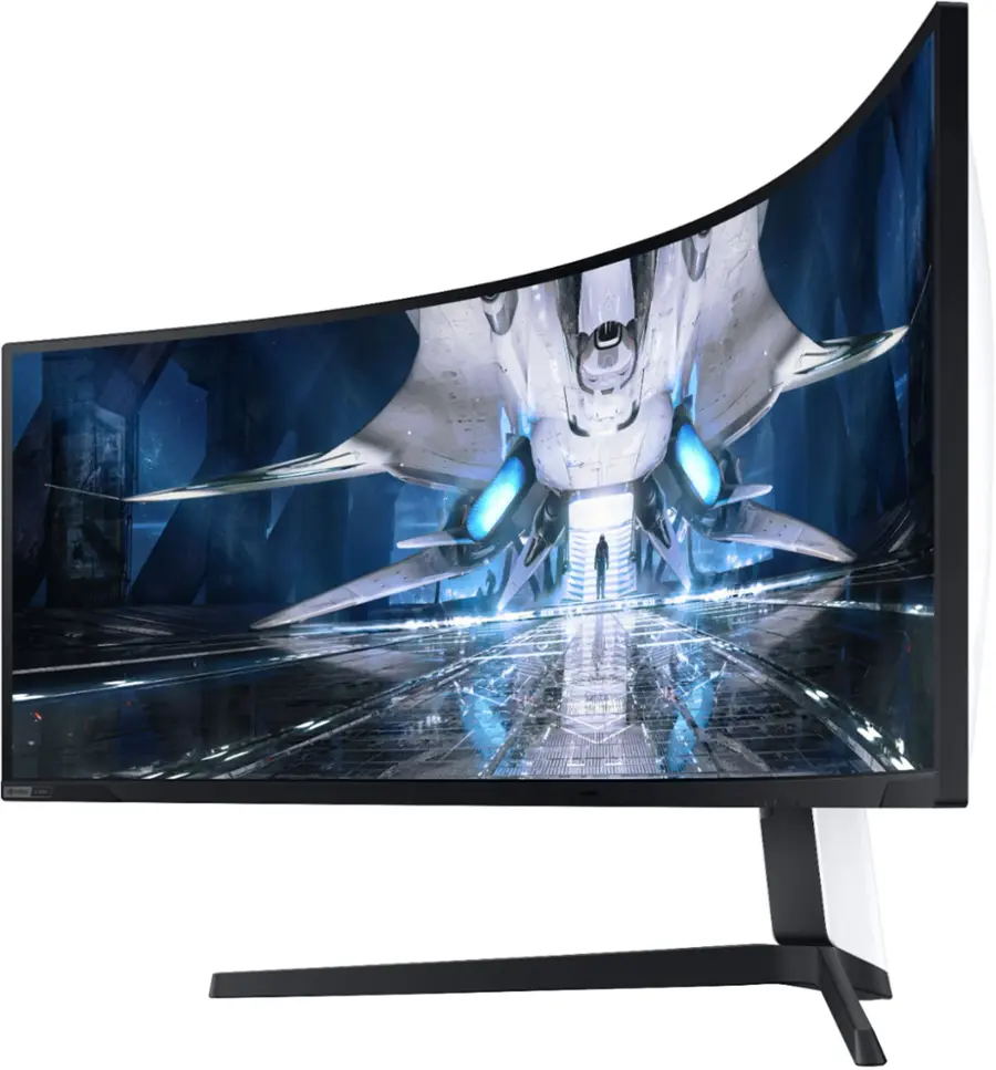 Alt View 18. Samsung - Odyssey 49” 1000R Curved Dual QHD FreeSync & G-Sync Gaming Monitor - Black.