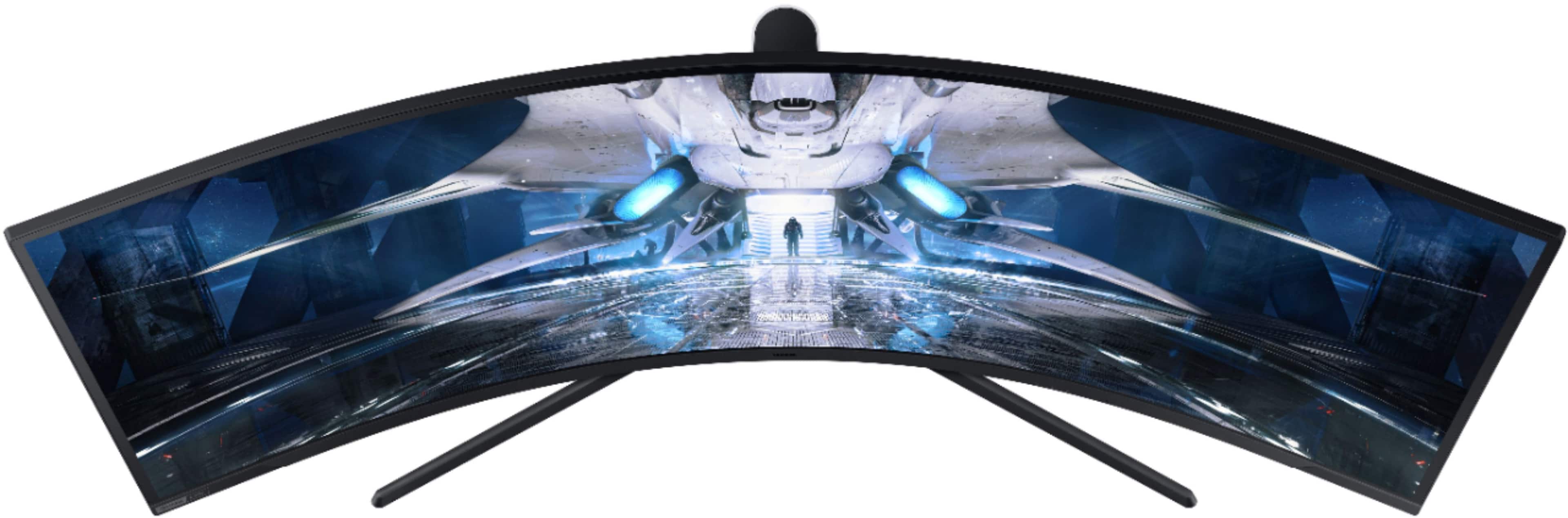 Alt View 20. Samsung - Odyssey 49” 1000R Curved Dual QHD FreeSync & G-Sync Gaming Monitor - Black.