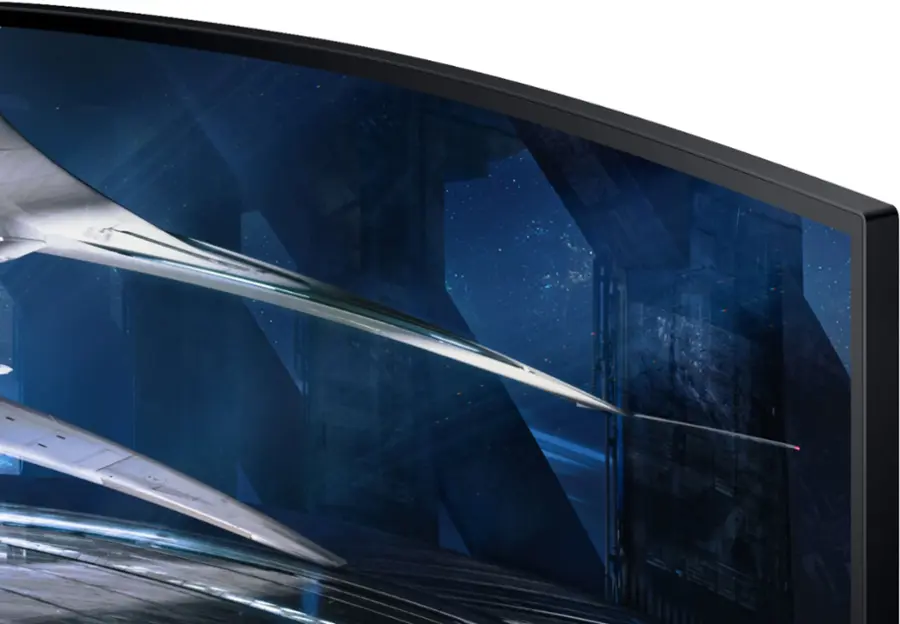 Alt View 22. Samsung - Odyssey 49” 1000R Curved Dual QHD FreeSync & G-Sync Gaming Monitor - Black.