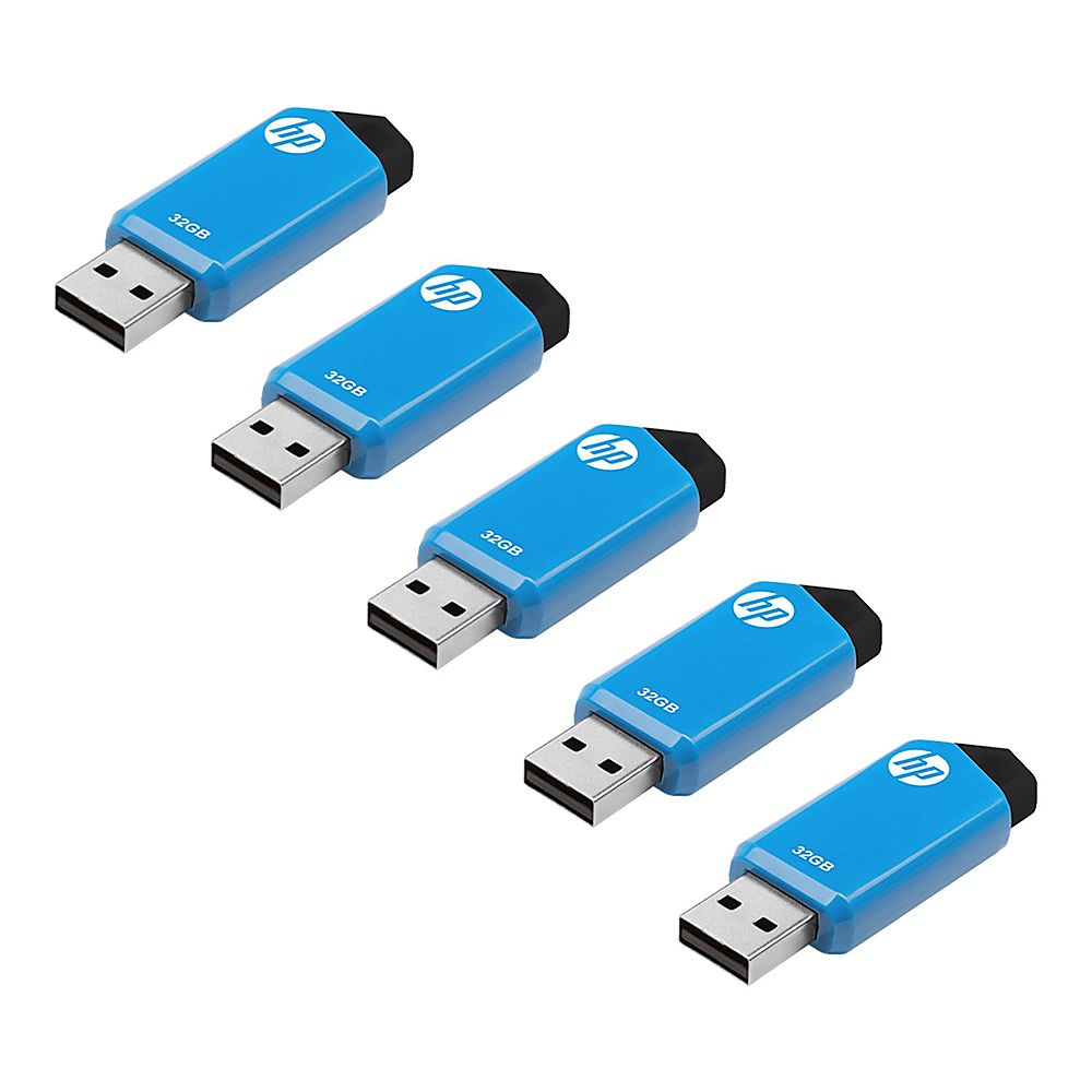 Blue New Retail Pack HP v165w 32GB USB 2.0 Flash Drive 