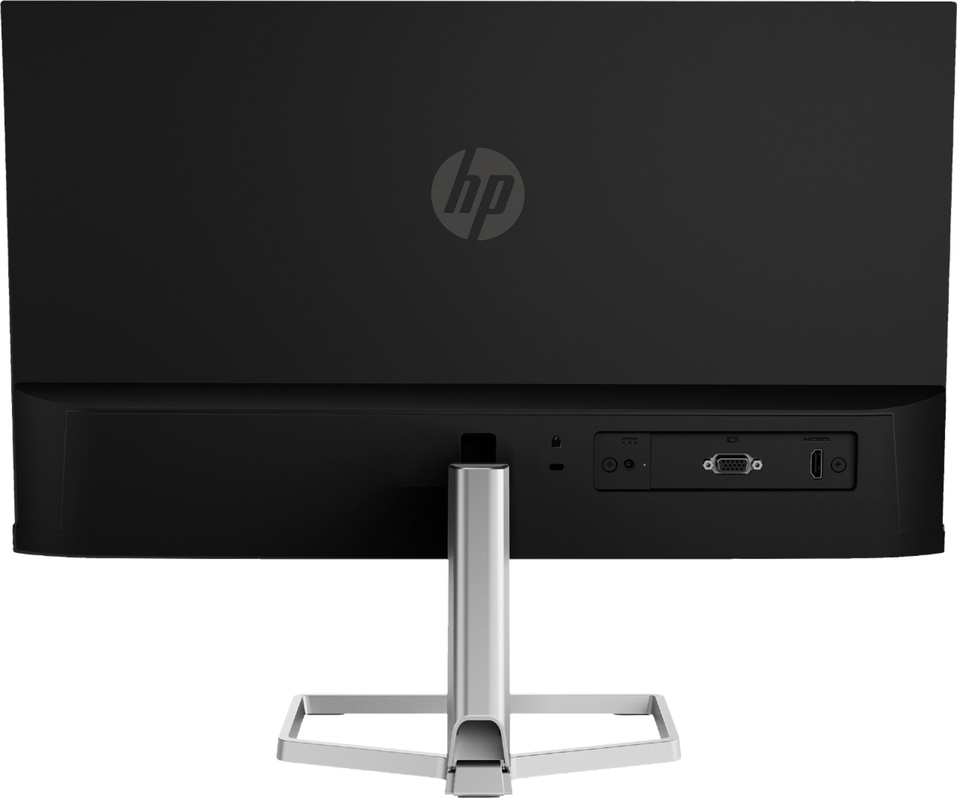Back View: HP - Geek Squad Certified Refurbished 21.5" IPS LED FHD FreeSync Monitor - Silver & Black