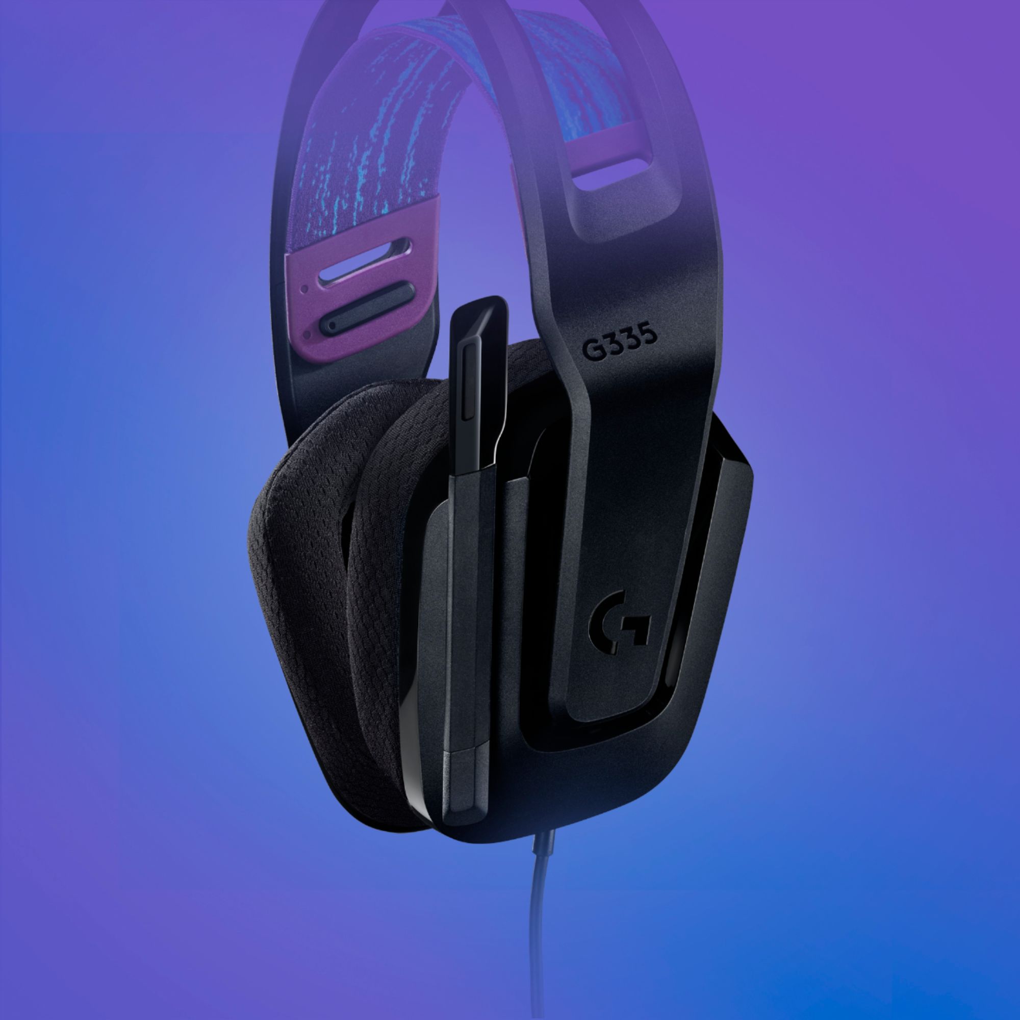  Logitech G335 - Auriculares con cable para videojuegos,  micrófono abatible, conector de audio de 3.5 mm, almohadillas de espuma  viscoelástica, para PC, Playstation, Xbox y Nintendo Switch, negros :  Videojuegos