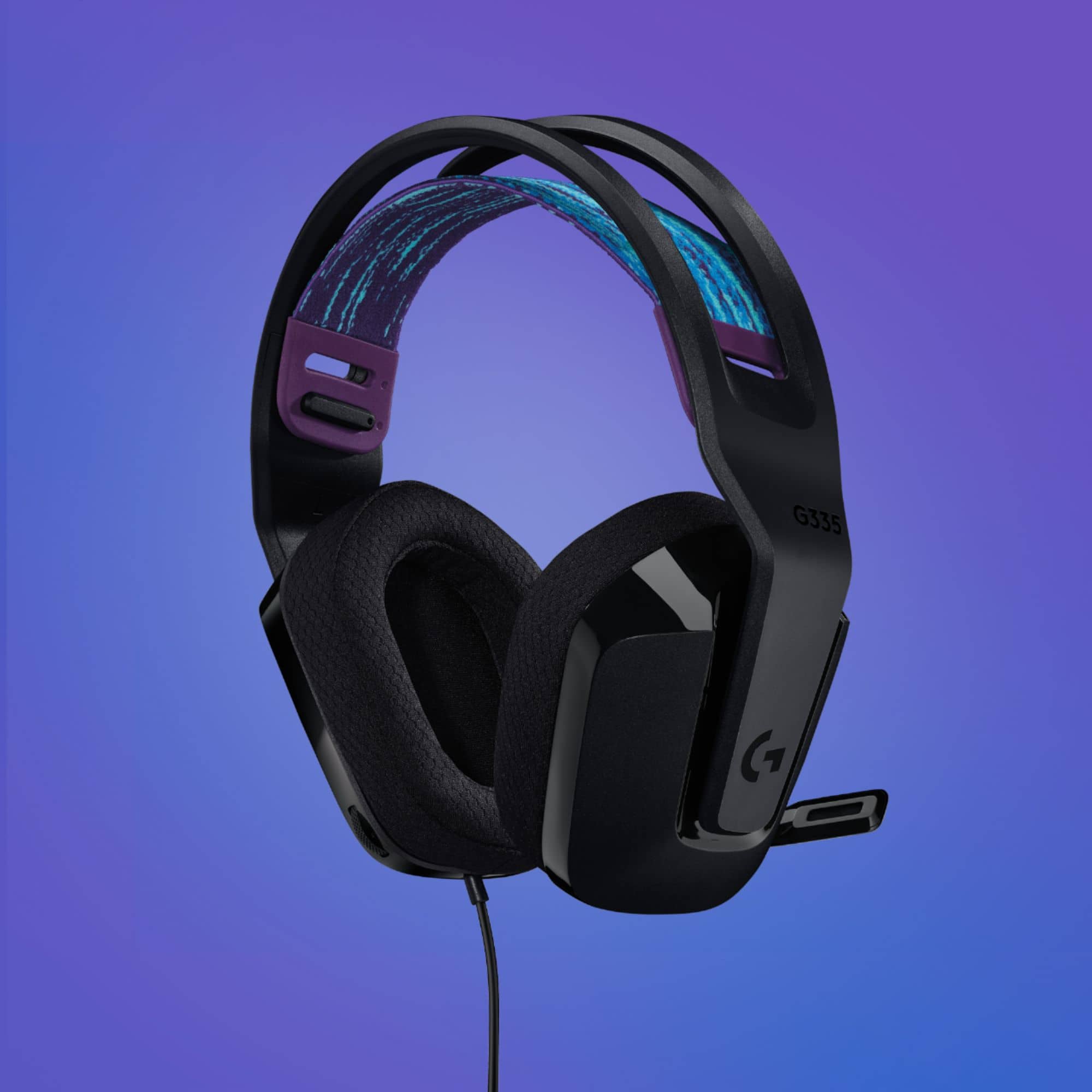 Alt View 16. Logitech - G335 Wired Gaming Headset for PC, PS5, PS4, Xbox One, Xbox Series X|S, Nintendo Switch - Black.