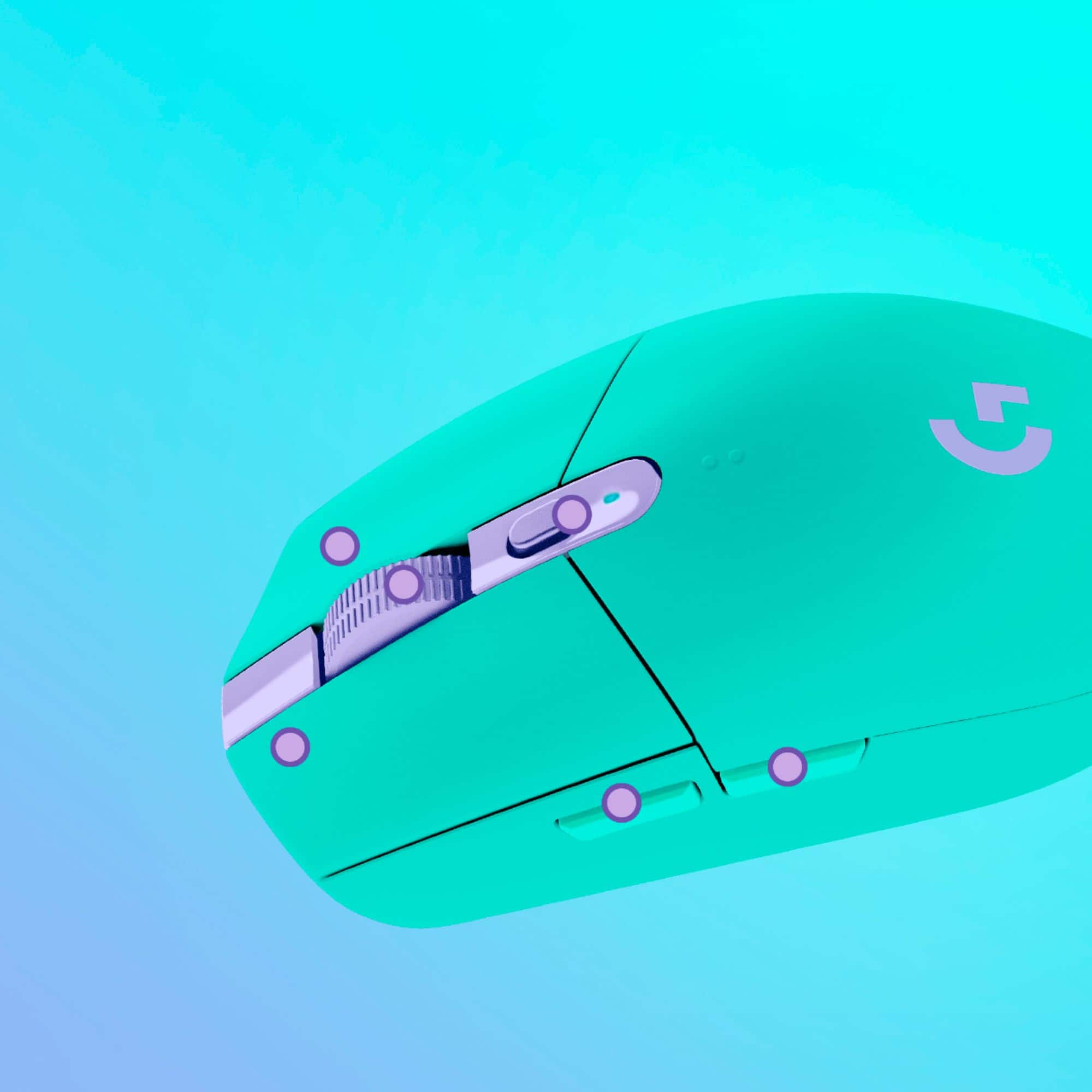 Alt View 15. Logitech - G305 LIGHTSPEED Wireless Optical 6 Programmable Button Gaming Mouse with 12,000 DPI HERO Sensor - Mint.