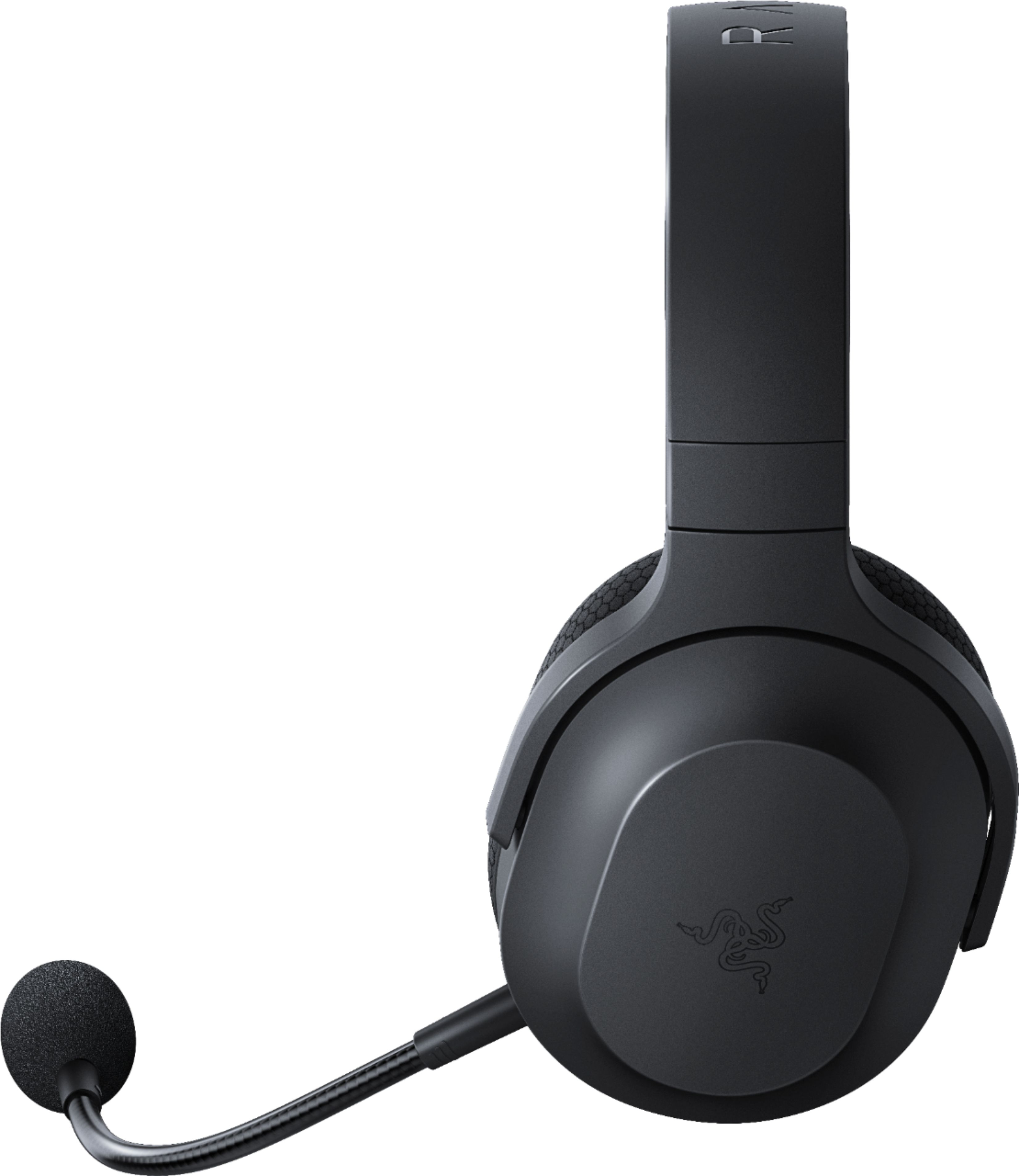 Left View: Creative - Wired Over-the-head Gaming Headset - Black