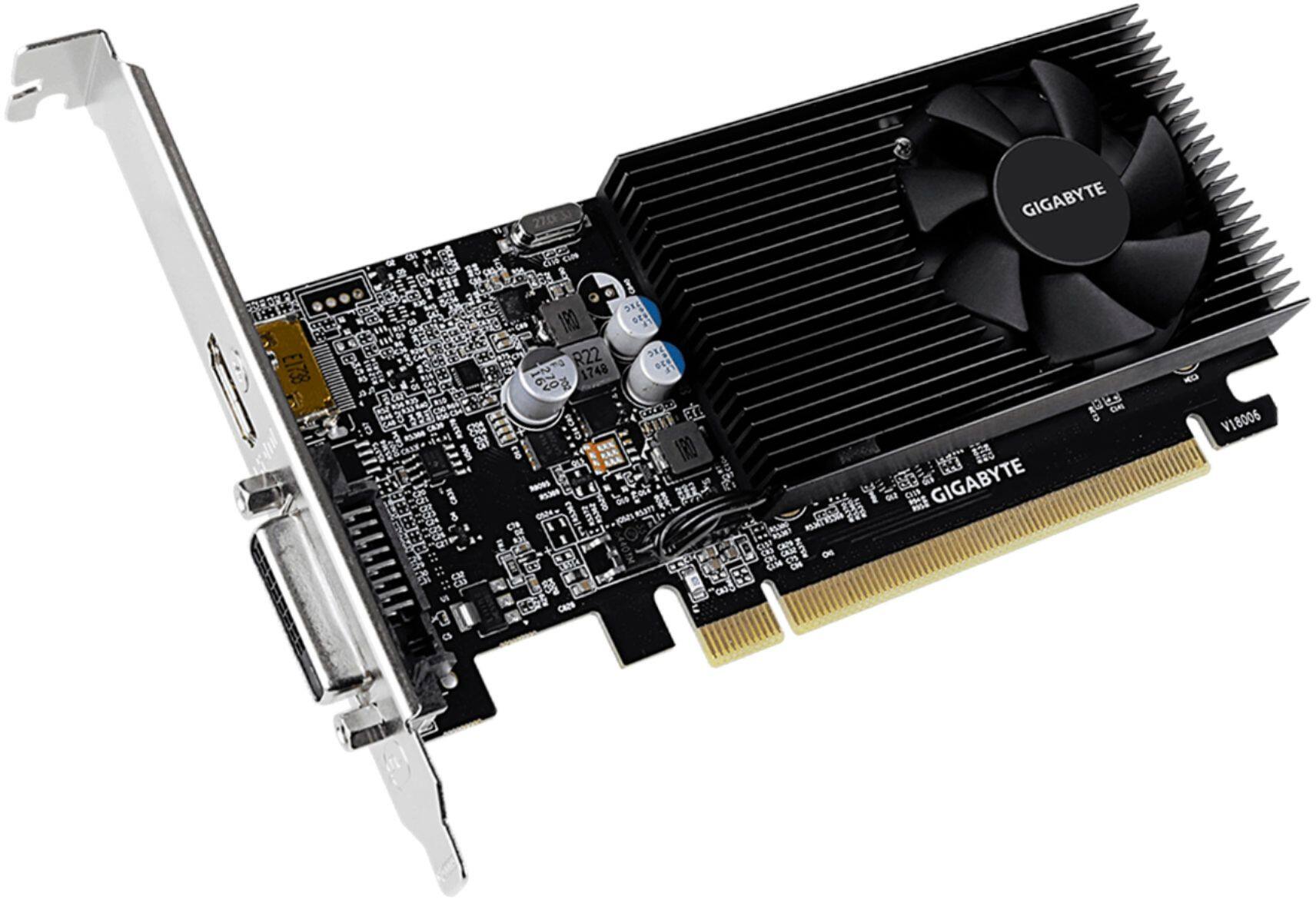 Alt View 12. GIGABYTE - NVIDIA GeForce GT 1030 2GB GDDR4 PCI Express 3.0 Graphics Card - Black.