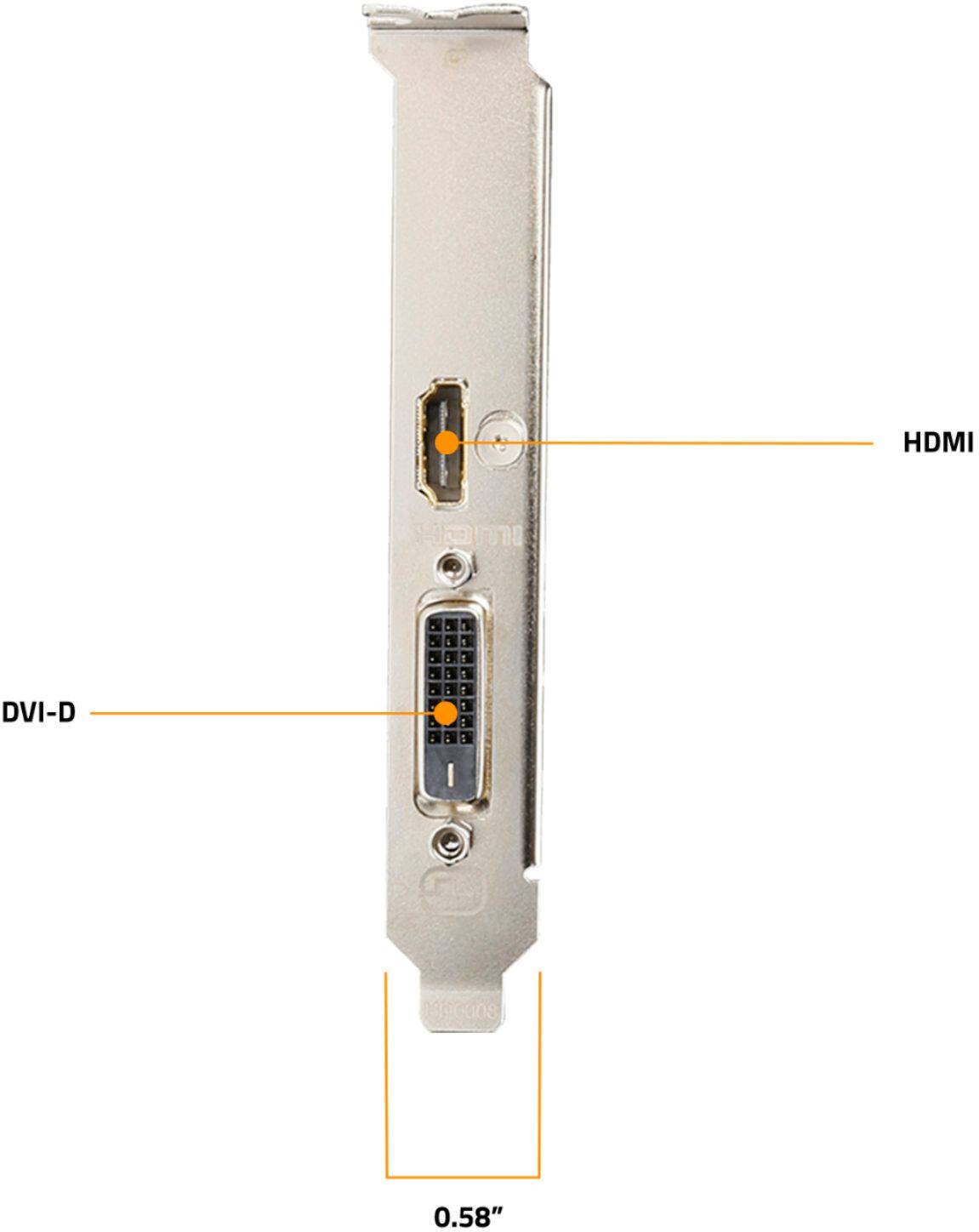 Alt View 13. GIGABYTE - NVIDIA GeForce GT 1030 2GB GDDR4 PCI Express 3.0 Graphics Card - Black.