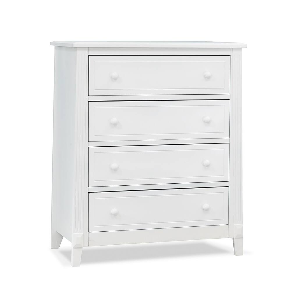 Angle. Sorelle - Berkley 4 Drawer Chest - White.