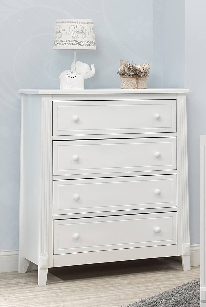 Left. Sorelle - Berkley 4 Drawer Chest - White.
