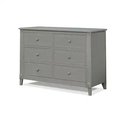 Front. Sorelle - Berkley Double Dresser - Weathered Gray.