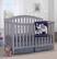 Angle. Sorelle - Berkley Crib - Gray.