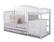 Angle. Sorelle - Berkley Crib & Changer - White.