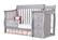 Angle. Sorelle - Princeton Elite Crib & Changer - Weathered Gray.