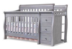 Sorelle - Princeton Elite Crib & Changer - Weathered Gray - Front_Zoom